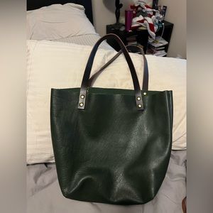 NEW 🦄 Portland Leather Goods Medium Forest Classic Tote!